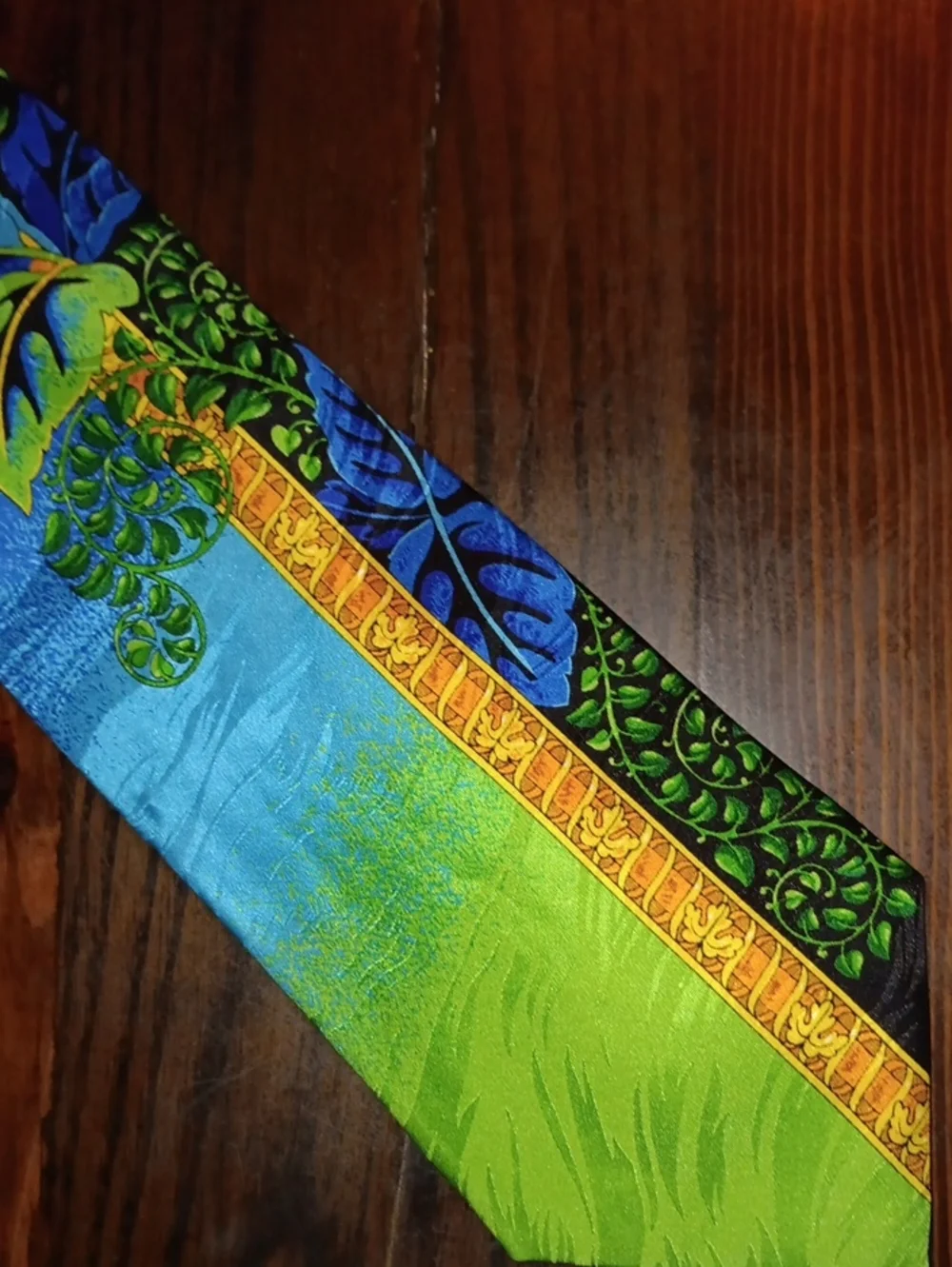 Rush Limbaugh No Boundaries Black Tie with Blue & Teal Geometric Accents
